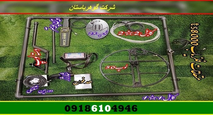 تست میدانی فلزیاب TS 8000 در خاک