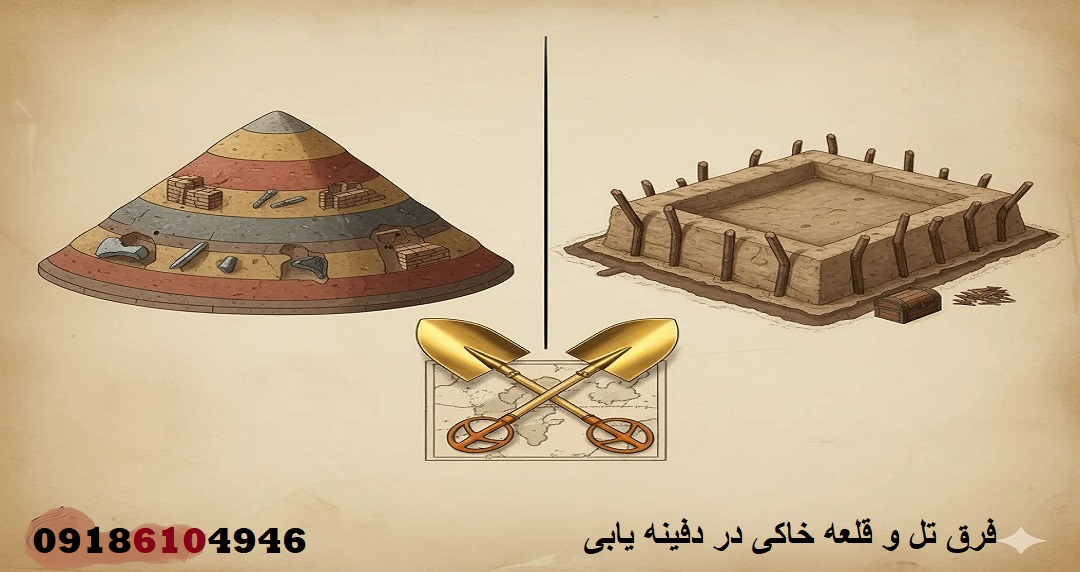 فرق تل و قلعه خاکی در دفینه یابی