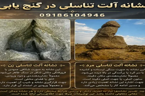 نشانه آلت تناسلی مرد و زن در دفینه یابی