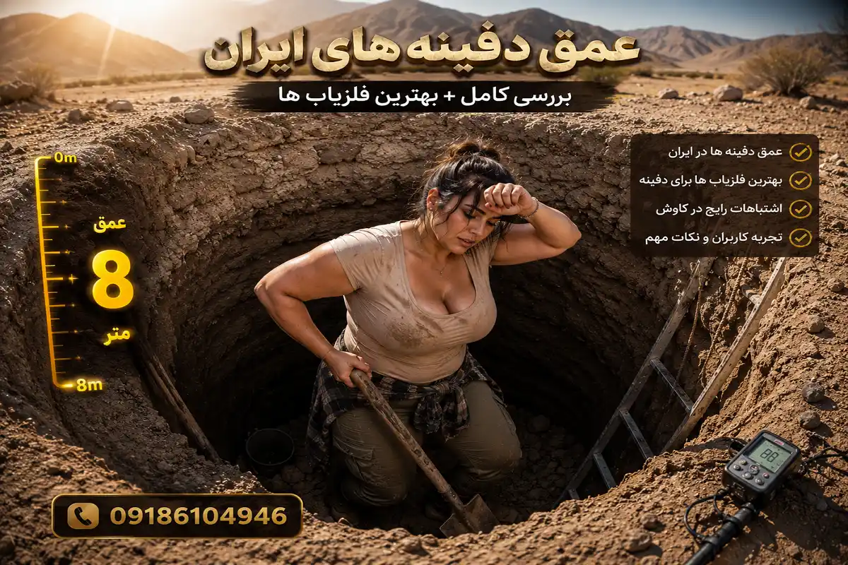 عمق دفینه های ایران