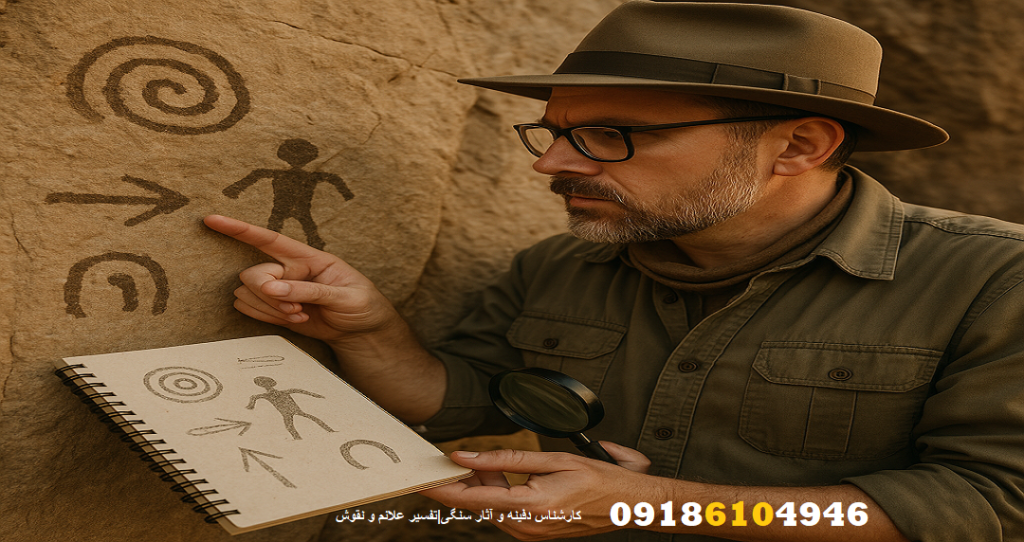 کارشناس دفینه و آثار سنگی|تفسیر علائم و نقوش