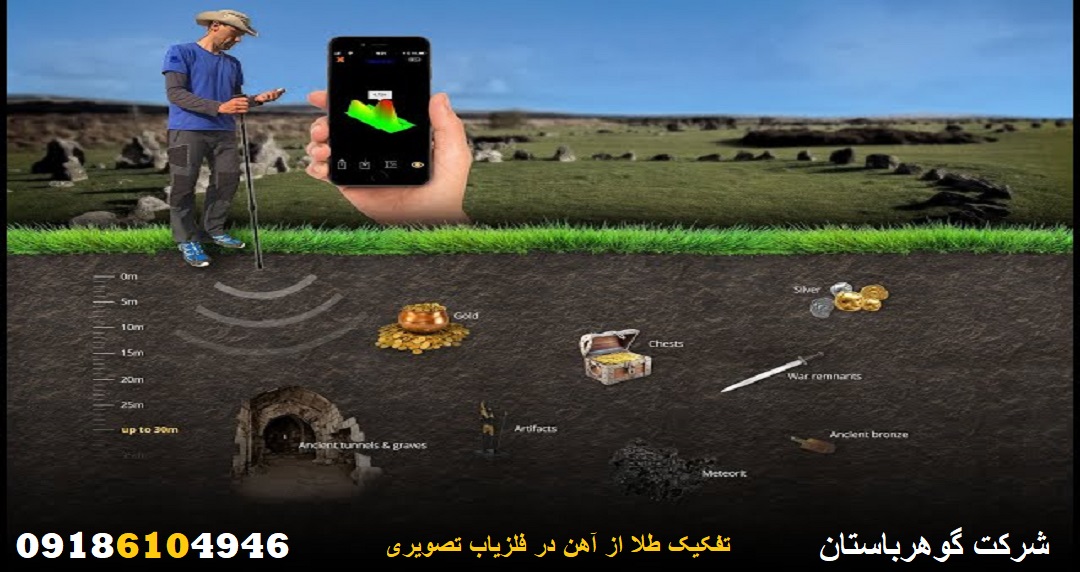 تفکیک طلا از آهن در فلزیاب تصویری