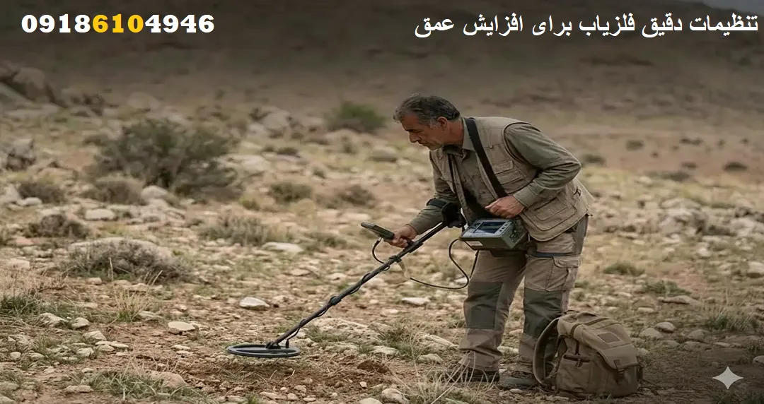 تنظیمات دقیق فلزیاب برای افزایش عمق