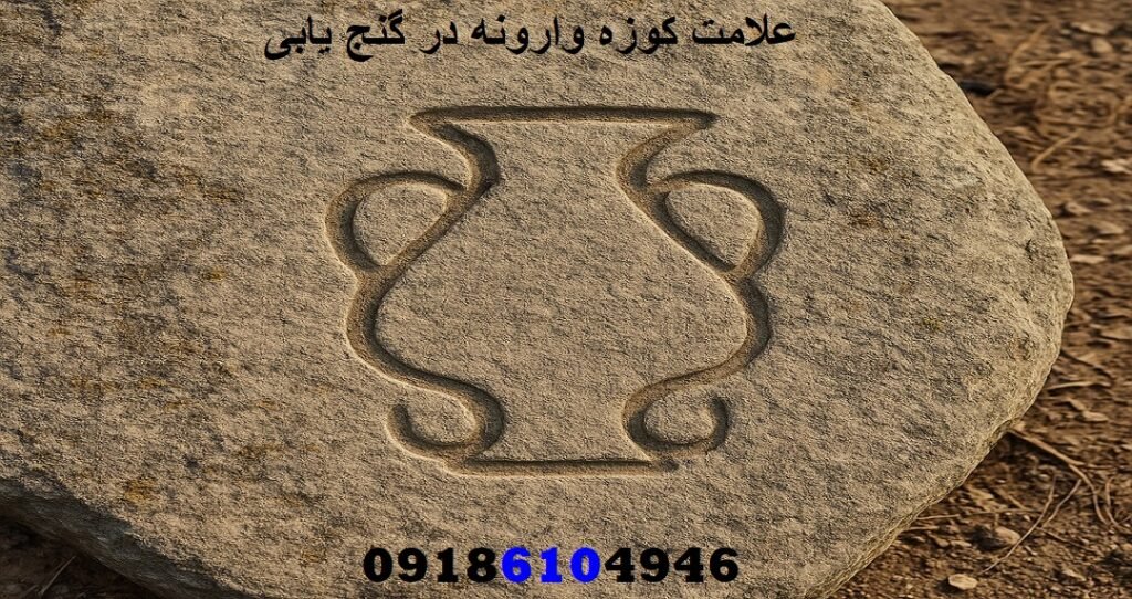 علامت کوزه وارونه در گنج یابی