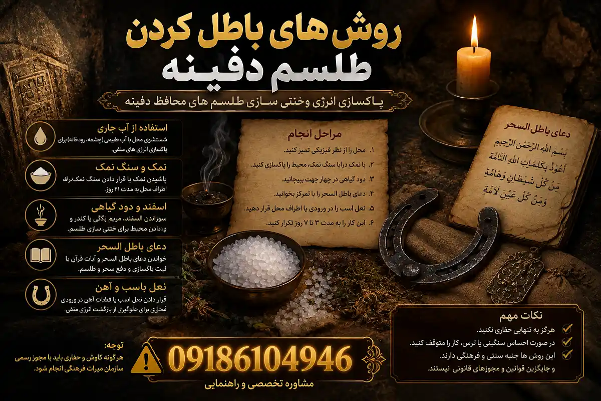 روش‌های باطل کردن طلسم دفینه