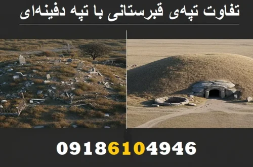 تفاوت تپهی قبرستانی با تپه دفینهای
