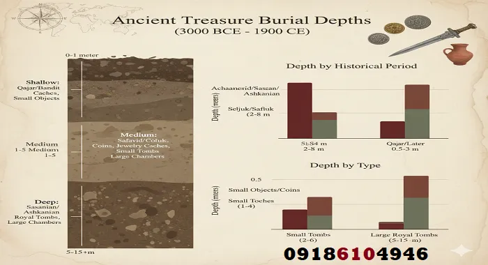 عمق دفینهها چقدر است؟