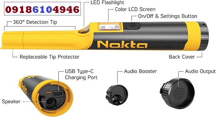 فلزیاب قلمی نوکتا (Nokta Pinpointer)
