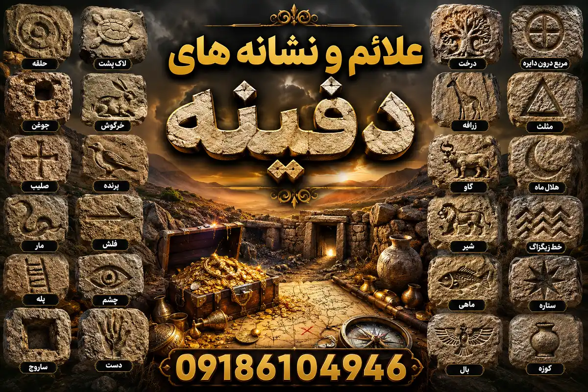 علائم و نشانه های دفینه