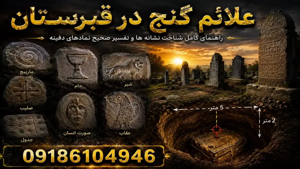 علائم گنج در قبرستان