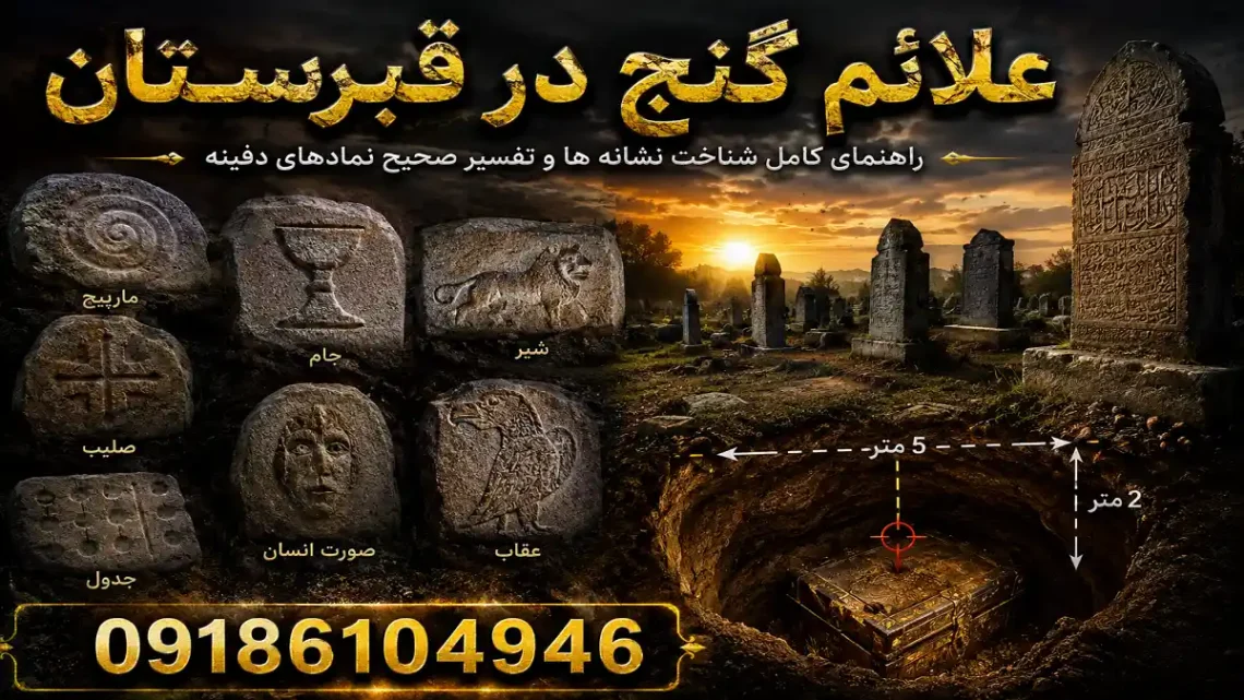 علائم گنج در قبرستان