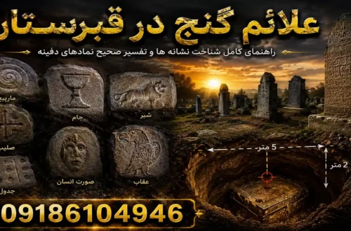 علائم گنج در قبرستان