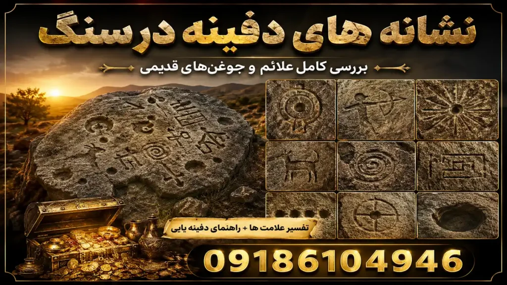 نشانه های دفینه در سنگ
