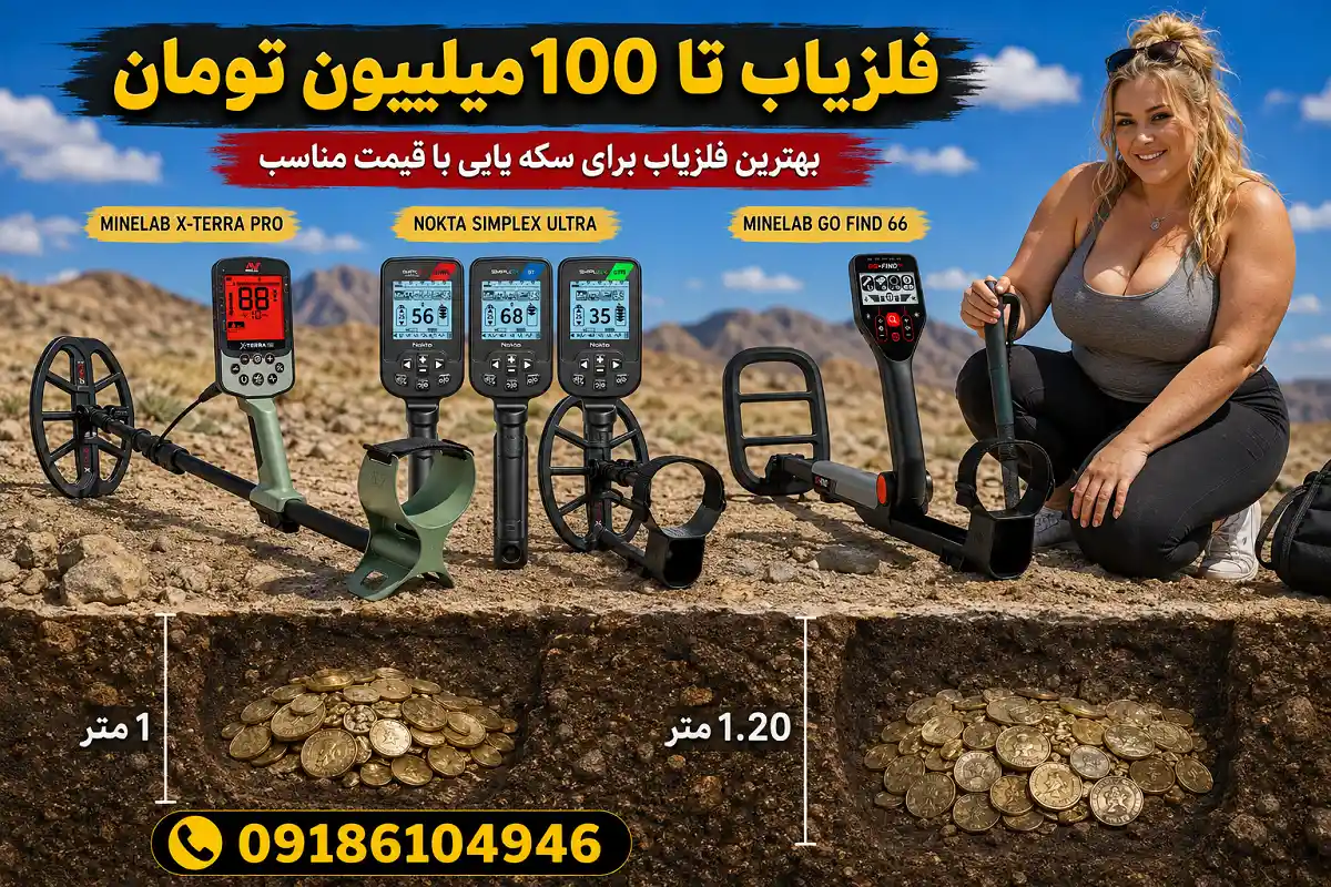 فلزیاب تا 100 میلیون تومان