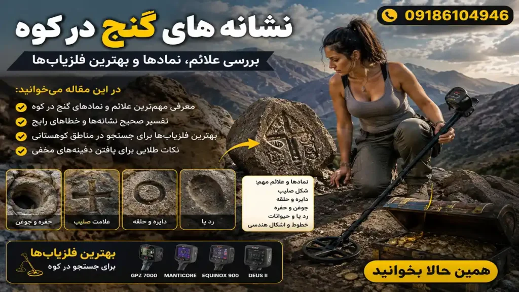 نشانه های گنج در کوه